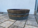 Holzfass 60 Liter medium, Pflanzkübel 1/3 225 Liter